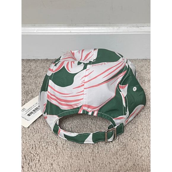 Maison Kitsuné Embroidered Flower 5 Panel Cap Green/White/Pink One Size NWT - Picture 11 of 11